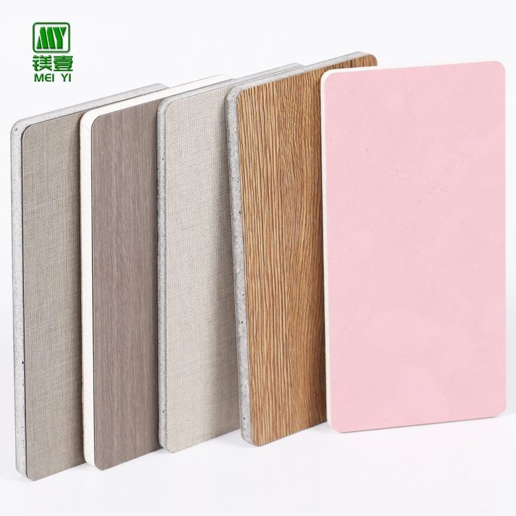 호텔 벽판용 HPL 목재 곡물 표면 장식형 laminated MgO 보드